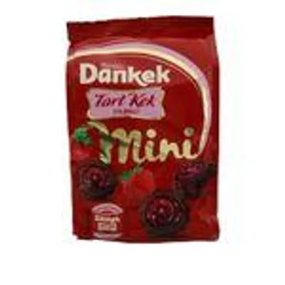 Ülker Dankek Mini Tart Kek, Erdbeer, 150 g – Köstliche Küchlein mit fruchtiger Füllung