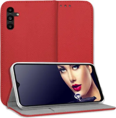 Produktbild von Bookstyle Schutzhülle Klapphülle Schutztasche Etui Cover für Samsung Galaxy A13 5G (6.5'') - Rot