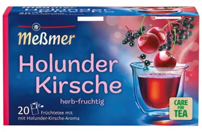 Image de Meßmer Sureau Cerise Thé aux fruits avec baies de sureau 55g