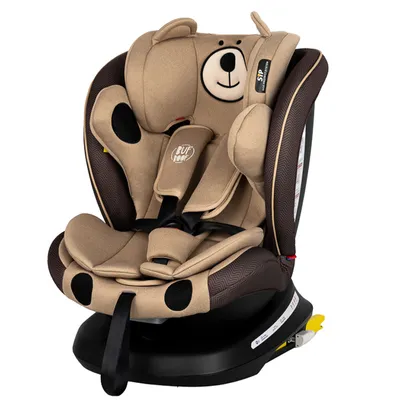 Produktbild von Detská autosedačka TWT I-SIZE Plus DELUXE CoffeeBear so systémom Isofix otočným o 360°-BUF BOOF 0, 36 kg