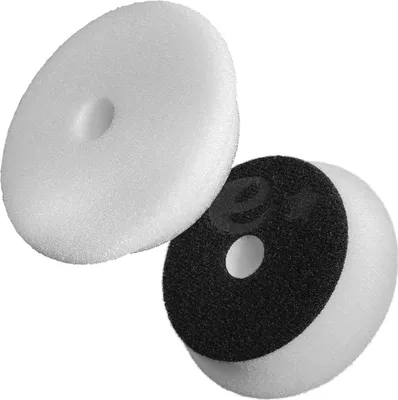 Produktbild von Mini-Polierpad, hart, 95 mm, mit Klettverschluss, 75 mm Schwammscheibe, e-lakiernik