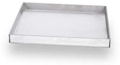 Zdjęcie produktu dla Płyta grillowa ze stali nierdzewnej - 30 cm x 25 cm - Wodoodporna spawana