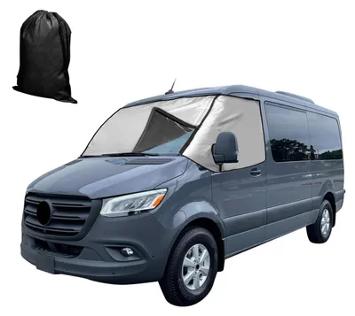 Produktbild von Frontscheibenabdeckung für Mercedes Sprinter 2019-2025, abnehmbar, Thermo, Oxford/Baumwolle