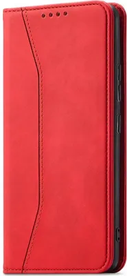Zdjęcie produktu dla Magnet Fancy Case etui Samsung Galaxy S23+ pokrowiec z klapką portfel podstawka czerwone