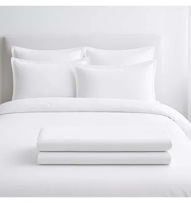 Image de Lot de 5 Parures de Lit + 3 Housses de Couette Coton-Poly | Blanches