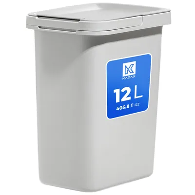 Zdjęcie produktu dla KADAX Wiszący pojemnik na śmieci do segregacji, 12 l, jesion, z uchwytem