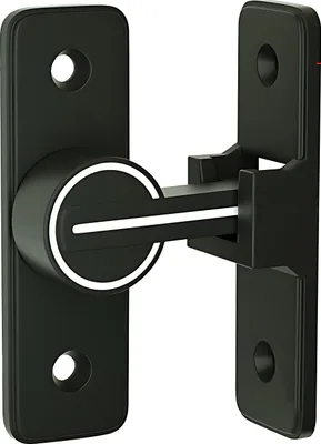 Image de Verrou de porte avec indicateur lumineux de verrouillage – Alliage de zinc robuste, anti-effraction, pour portes en bois et en métal, positionnement à 90°, sans perçage