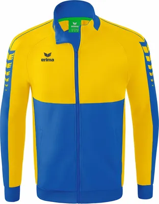Produktbild von Erima Six Wings Worker Jacke New Royal/Gelb Junior - 128