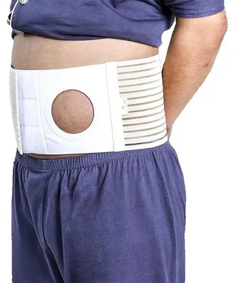 Immagine prodotto di Fascia di supporto per stomia, con vestibilità regolabile, tessuto traspirante, taglie A-C, XXL