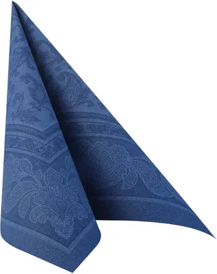 Produktbild von Papstar Royal Collection Servietten Dunkelblau Ornaments 40x40cm 50er