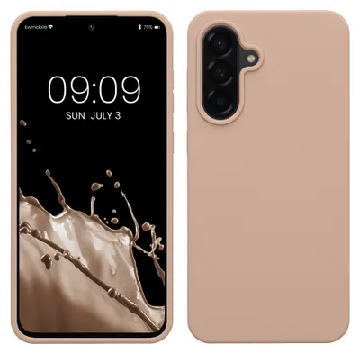 Produktbild von kwmobile Handyhülle für Samsung Galaxy A56 5G Hülle - Case Silikon - Kabelloses Laden - Schutzhülle Cover in Altrosa matt