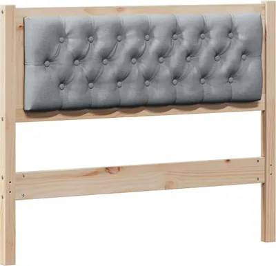 Produktbild von vidaXL Kopfteil Sonstiges Braun und hellgrau 100 cm Massivholz Kiefer