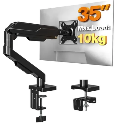 Produktbild von Monitor Halterung für 1 Monitor, 17-35 Zoll, 2-10kg, Gasdruckfeder, VESA 75x75/100x100mm