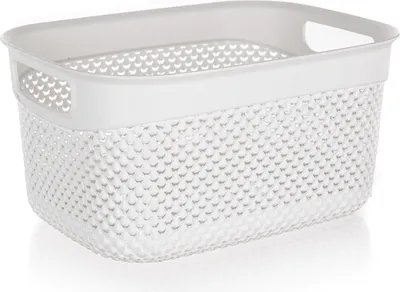 Produktbild von Kunststoffkorb Weiß 23x17x12 cm - Lagerung und Organisation