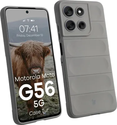 Produktbild von Robuste Handyhülle für Motorola Moto G56 5G, Bizon Case Tur, Hellgrau
