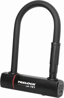 Produktbild von Trelock Bügelschloss mit Halter ZB 401 U4 Mini schwarz 83-152 mm D 14 mm