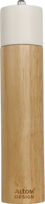 Produktbild von Handmühle aus Holz für Salz und Pfeffer 26,5 cm weiß