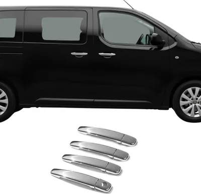 Image de Couverture de poignée de porte pour Peugeot 307 2001-2008 en Acier chromé