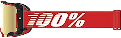 Produktbild von 100% Armega Essential Chrome Motocross Brille, rot