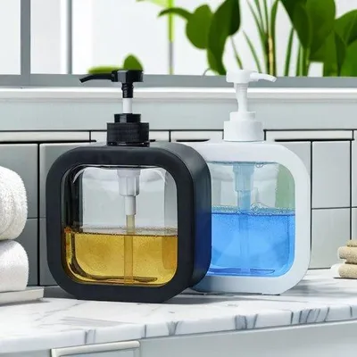 Produktbild von Pompdispenser Set 2-teilig schwarz/weiß