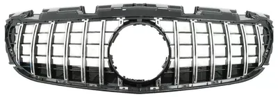 Produktbild von Kühlergrill für Mercedes SLC R172 Facelift 16-19 GT-R Panamericana Look Schwarz Chrom.
