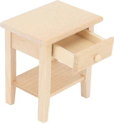 Productafbeelding van 1:12 Miniatuur servieskastje voor poppenhuizen, houten meubel, bijzettafeltje