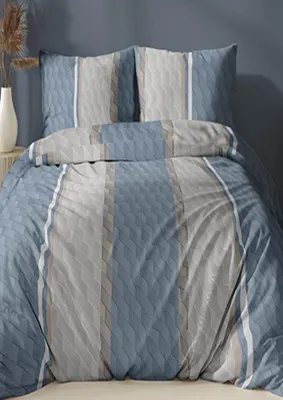 Obrázek produktu pro Flanelové povlečení 140x200 +70x90 - Geometrie modrá