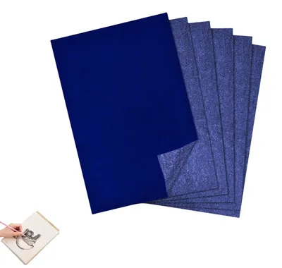 Productafbeelding van 50 vellen transferpapier A4, blauw, carbonpapier voor tekenen en overdragen