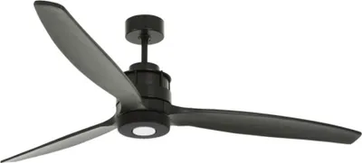 Image de Ventilateur de plafond à basse consommation avec éclairage LED et télécommande Airfusion Akmani 152 cm Noir