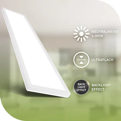Obrázek produktu pro LED stropní svítidlo Stropní svítidlo LED panel s EEK A světelným zdrojem* Ploché podsvícení