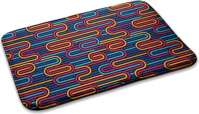 Produktbild von Teppich Teppich Wohnzimmer Schlafzimmer Modern - 75 cm x 45 cm - Geometrisches Muster