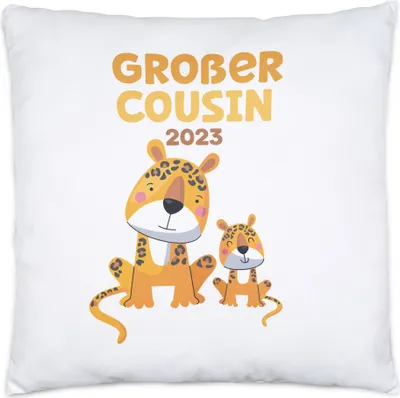 Produktbild von Großer Cousin 2023 Kissen Löwen Cousin Familien Love Liebe Geborgenheit Beschützer Cousins Zusammenhalt