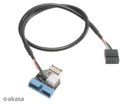 Produktbild von AKASA - USB 3.1 Gen 2 int. auf USB 3.1 Gen1 19-polig
