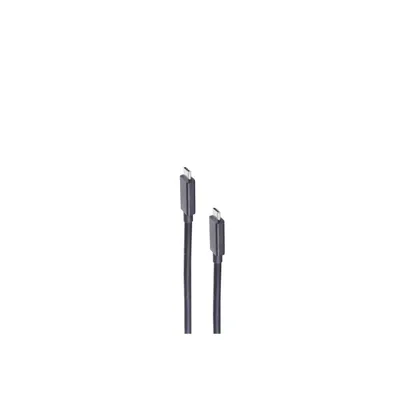 Produktbild von shiverpeaks BS13-65005, 0,25 m, USB C, USB C, USB4 Gen 3x2, 40 Gbit/s, Schwarz