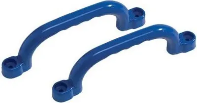 Produktbild von Haltegriffe Handgriffe 250x75mm BLAU für Spielanlagen, paarweise, mit Schrauben-Set