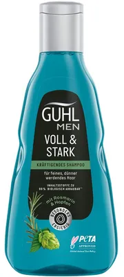 Zdjęcie produktu dla Guhl Men Full and Strong Invigorating Shampoo z rozmarynem 250ml