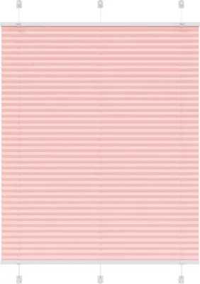 Image de Store plissé rose 105x100 cm largeur du tissu 104,4cm polyester