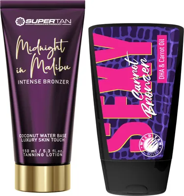 Obrázok produktu pre Supertan Midnight in Malibu Mocny Bronzer + Wild Tan Sexy Carrot Gratis