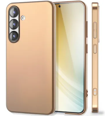 Produktbild von NALIA Ultra Slim Hardcase für Samsung Galaxy S25 Plus – Anti-Fingerprint & 0.5mm Dünn – PUREFIT (Matt & Leicht) – Marke aus Berlin – Champagner Gold