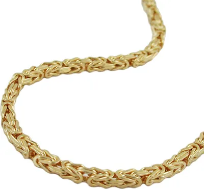 Produktbild von 2,5mm Kette Collier Königskette Halsschmuck, 585 Gold Gelbgold, 50cm