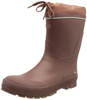 Productafbeelding van Viking Uni babyregenlaars, model Jolly, thermisch isolerend, kleur: oudroze/donkerroze, maat: 24 EU