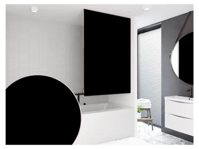 Produktbild von Duschrollo 120x240 cm Uni SCHWARZ