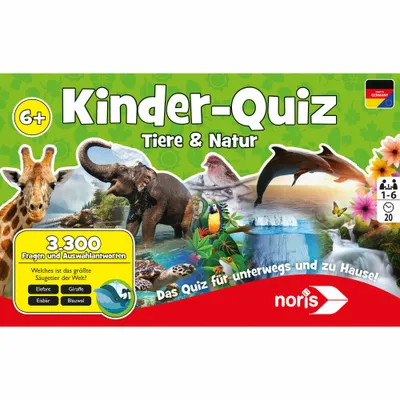 Zdjęcie produktu dla Noris Games Quiz dla dzieci Zwierzęta i przyroda; 606011629