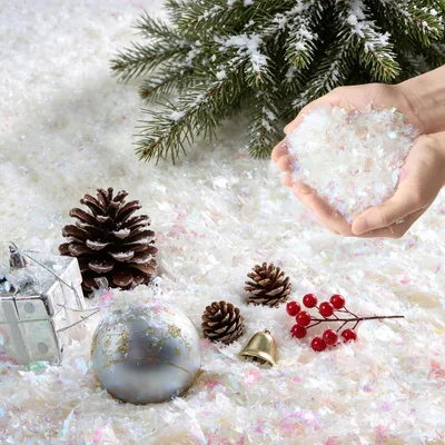 Kunstschneeflocken 85 g – Dekoschnee für Weihnachten
