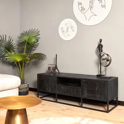 Produktbild von Starfurn - TV-Schrank Denver Schwarz - 145 cm