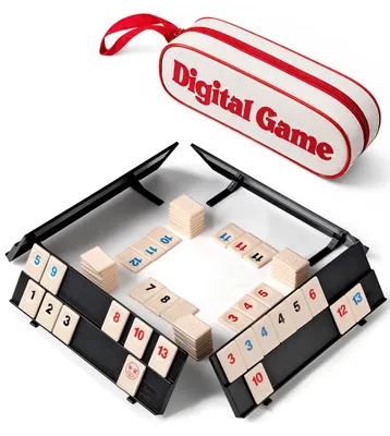 Produktbild von Kompaktes Rommé-Reisespiel mit Tragetasche für 2-4 Spieler
