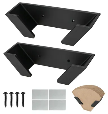 Kaffeefilterhalter Größe 4, 2er Set, selbstklebend, schwarz