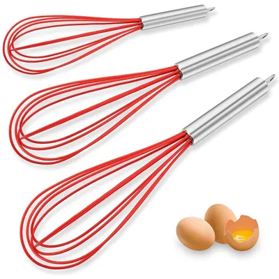 Produktbild von Pack Sehr Stabile Küche Schneebesen Silikon Ballon Draht Schneebesen Set Ei