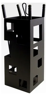 Produktbild von Imex Kamin-Zubehörset, quadratisch, 50 x 20 x 20 cm, Schwarz
