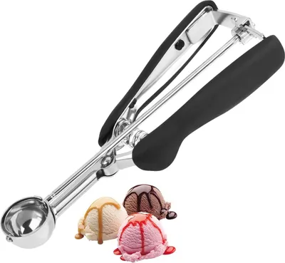 Produktbild von Edelstahl-Eislöffel - kugelförmige Löffel-Scooper für Obst, Kekse und Eissorbet